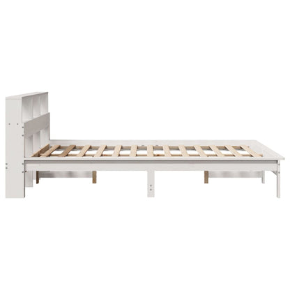 vidaXL Bed Frame without Mattress White 135x190 cm Double Solid Wood Pine