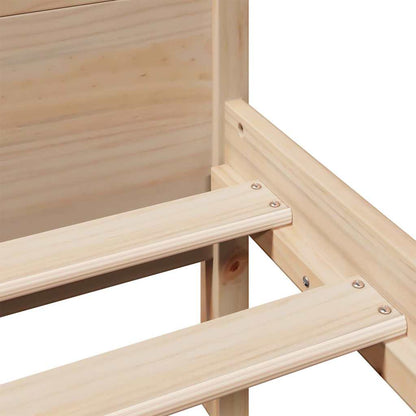 vidaXL Bed Frame without Mattress 120x190 cm Small Double Solid Wood Pine