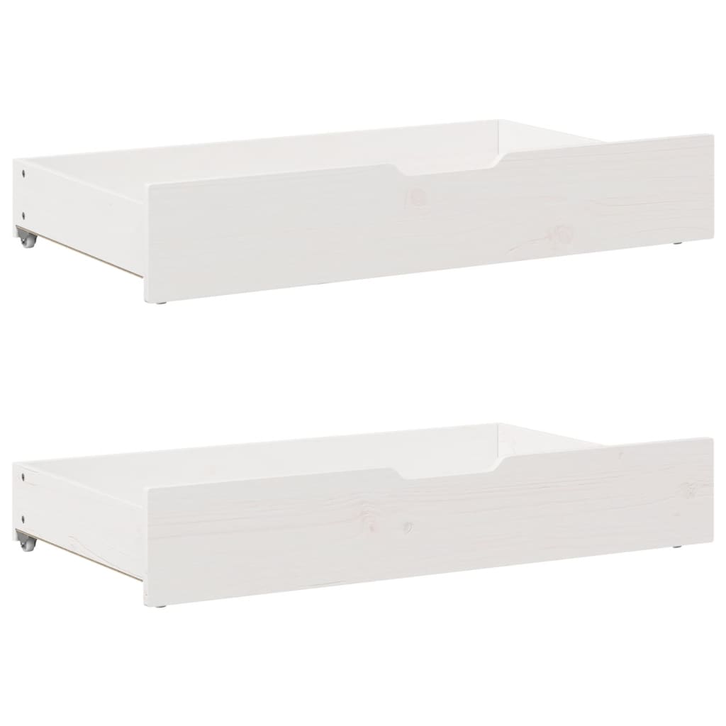 vidaXL Bookcase Bed without Mattress White 140x200 cm Solid Wood Pine