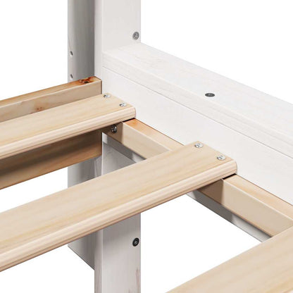 vidaXL Bookcase Bed without Mattress White 90x200 cm Solid Wood Pine