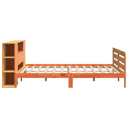 vidaXL Bed Frame without Mattress Wax Brown 180x200 cm Super King Solid Wood Pine