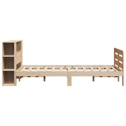 vidaXL Bed Frame without Mattress 135x190 cm Double Solid Wood Pine