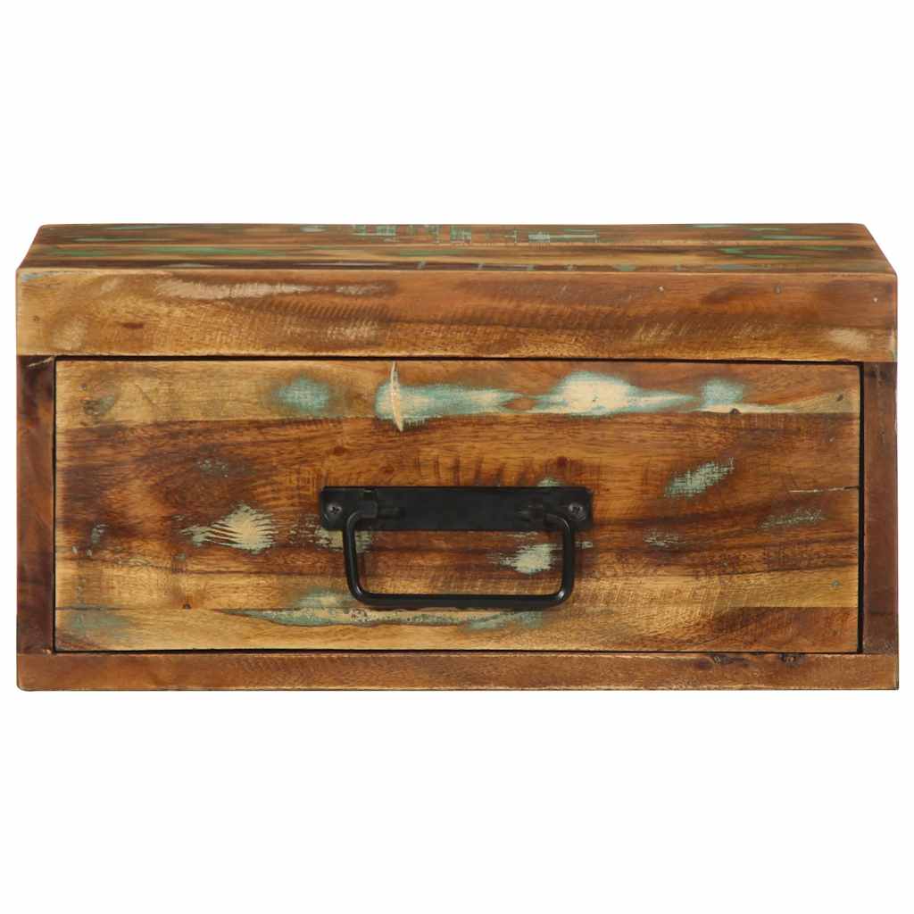 vidaXL Wall-mounted Bedside Cabinet Solid Wood Reclaimed
