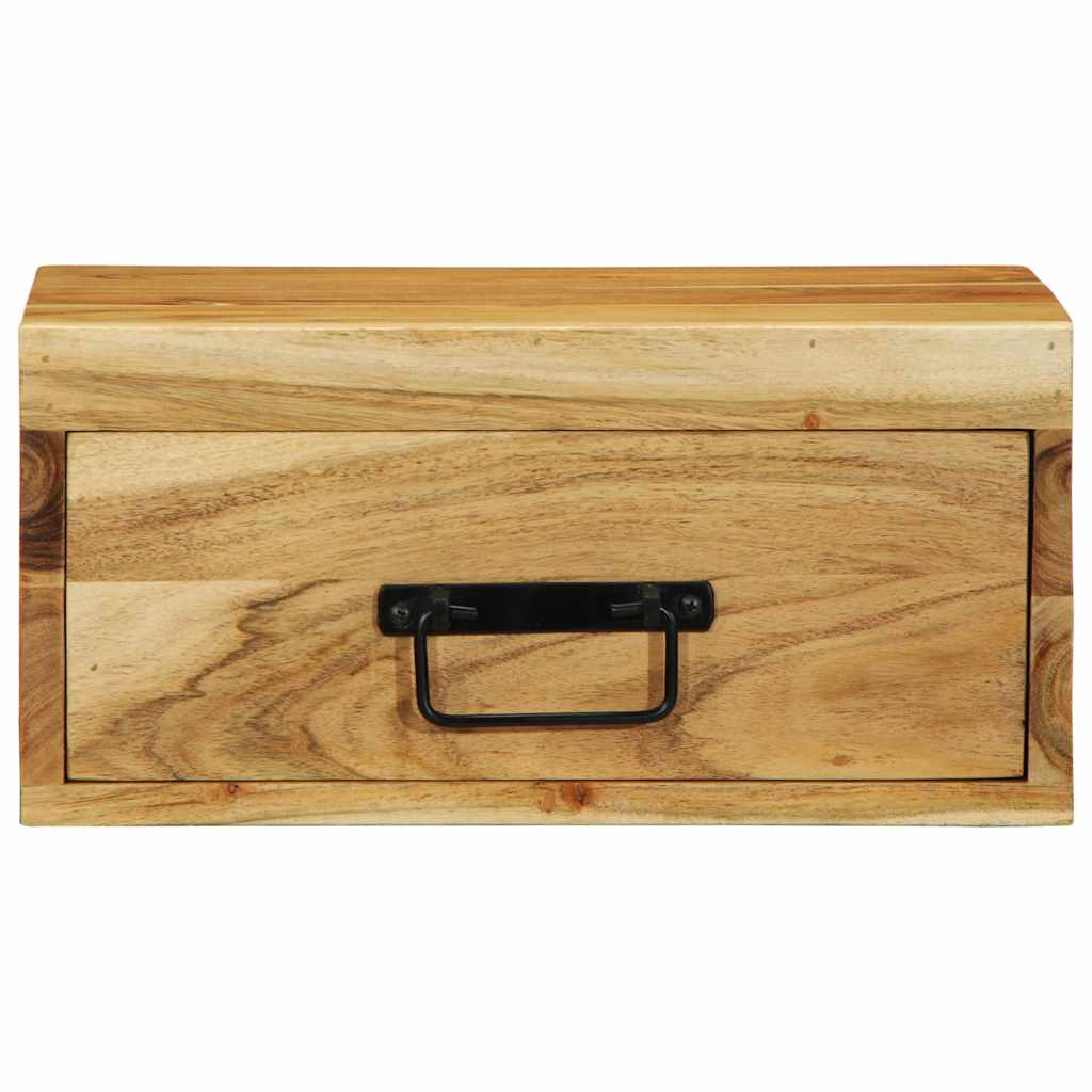 vidaXL Wall-mounted Bedside Cabinet Solid Wood Acacia