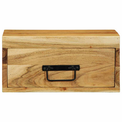vidaXL Wall-mounted Bedside Cabinet Solid Wood Acacia