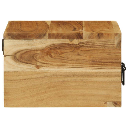 vidaXL Wall-mounted Bedside Cabinet Solid Wood Acacia