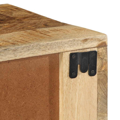 vidaXL Wall-mounted TV Cabinet 60x30x19 cm Solid Rough Wood Mango