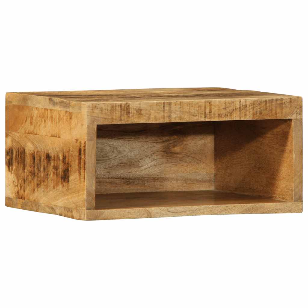 vidaXL 2 Piece Wall-mounted TV Cabinet Set Solid Rough Wood Mango