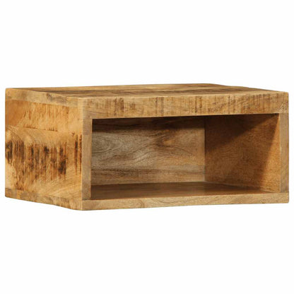 vidaXL 2 Piece Wall-mounted TV Cabinet Set Solid Rough Wood Mango