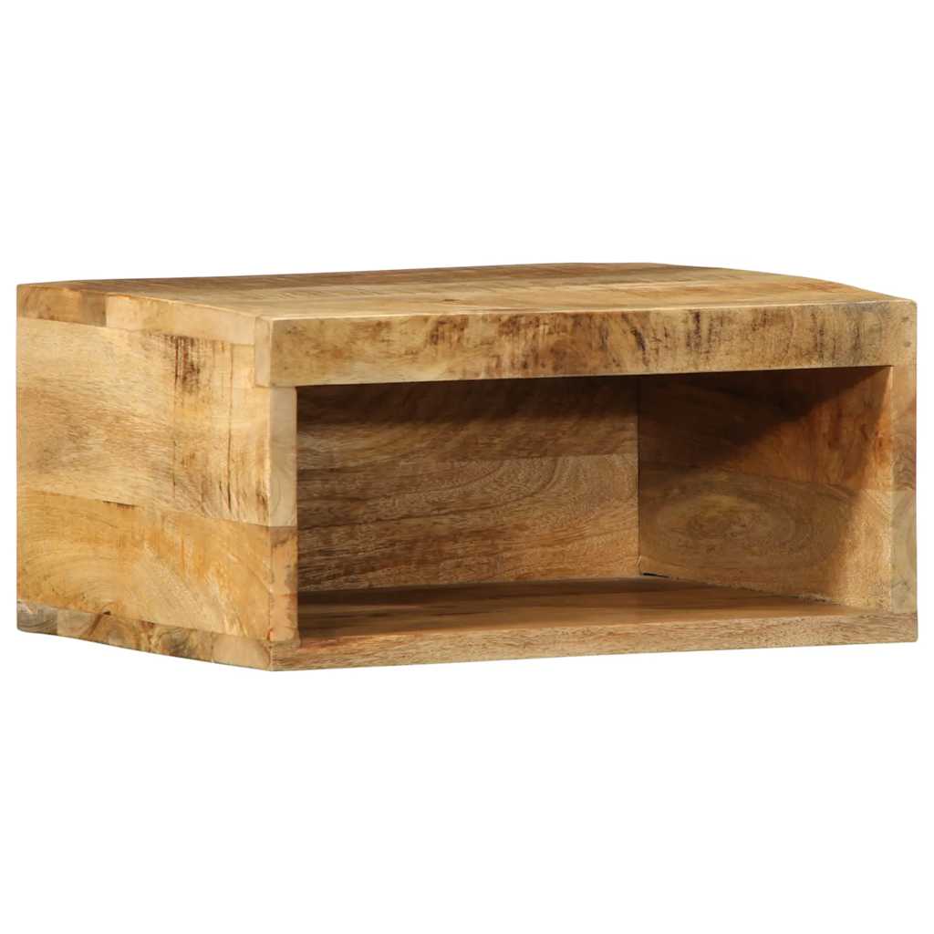 vidaXL 2 Piece Wall-mounted TV Cabinet Set Solid Rough Wood Mango