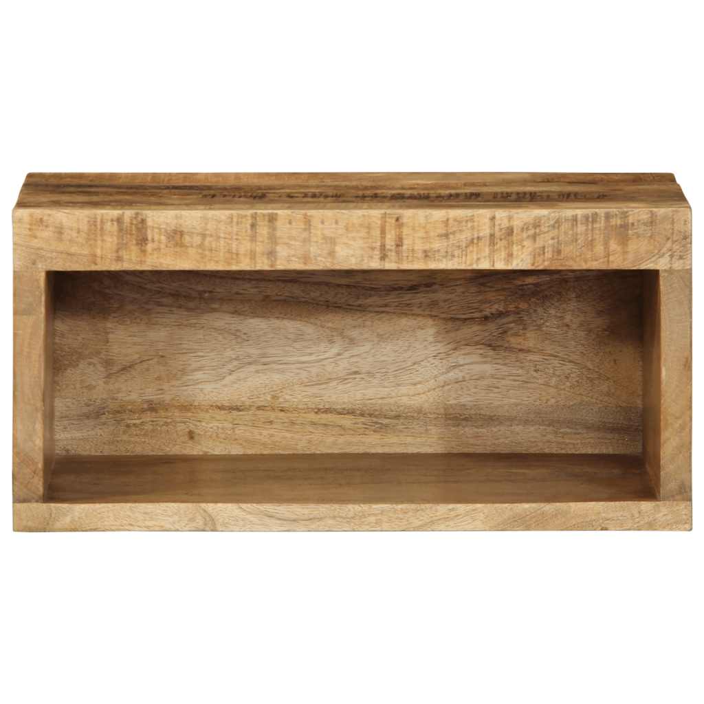 vidaXL 2 Piece Wall-mounted TV Cabinet Set Solid Rough Wood Mango