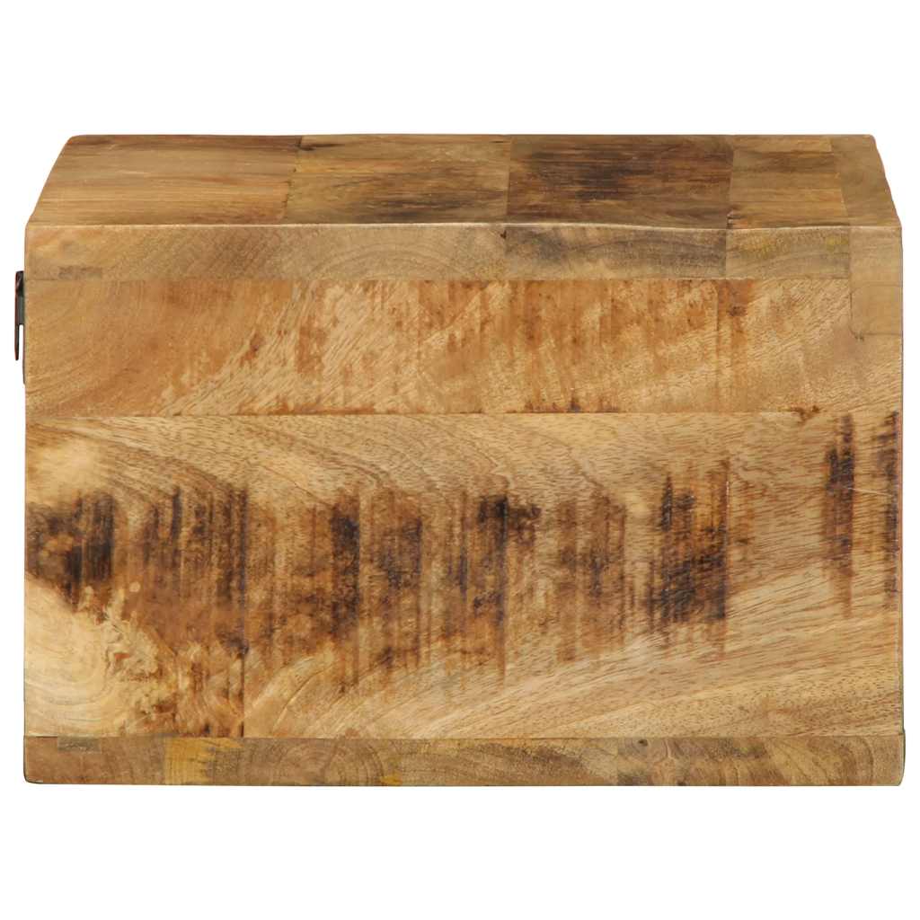 vidaXL 2 Piece Wall-mounted TV Cabinet Set Solid Rough Wood Mango