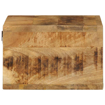 vidaXL 2 Piece Wall-mounted TV Cabinet Set Solid Rough Wood Mango