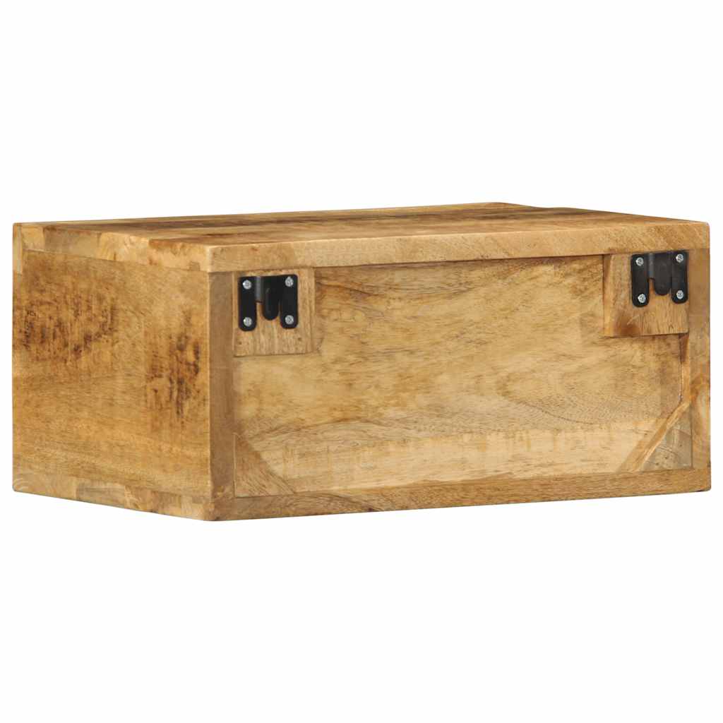 vidaXL 2 Piece Wall-mounted TV Cabinet Set Solid Rough Wood Mango