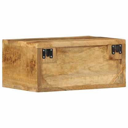 vidaXL 2 Piece Wall-mounted TV Cabinet Set Solid Rough Wood Mango