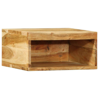 vidaXL 2 Piece Wall-mounted TV Cabinet Set Solid Wood Acacia