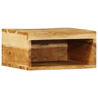 vidaXL 2 Piece Wall-mounted TV Cabinet Set Solid Wood Acacia
