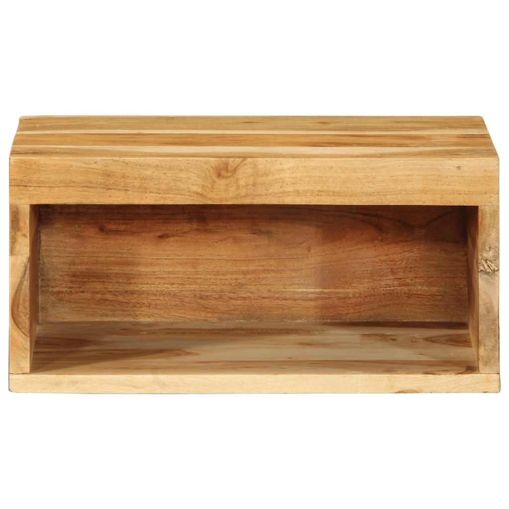 vidaXL 2 Piece Wall-mounted TV Cabinet Set Solid Wood Acacia
