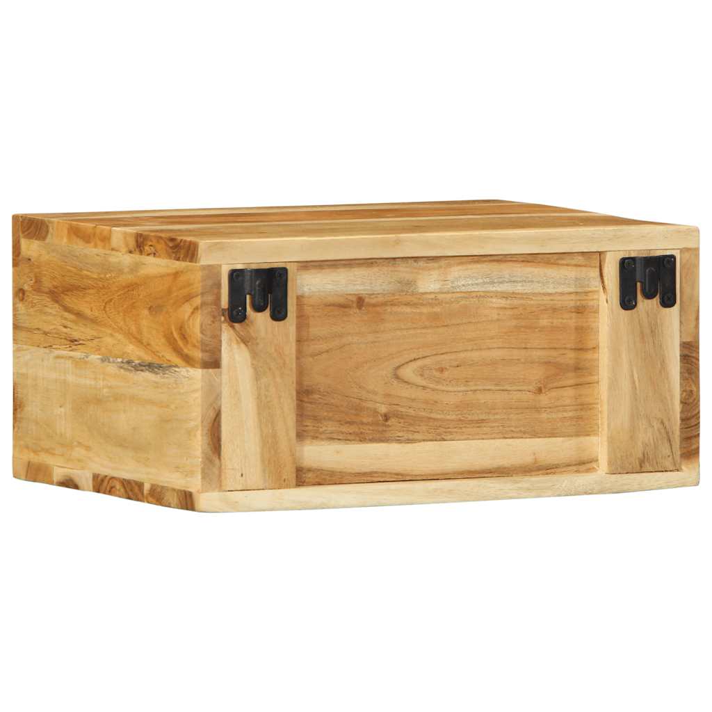 vidaXL 2 Piece Wall-mounted TV Cabinet Set Solid Wood Acacia