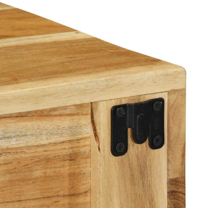 vidaXL 2 Piece Wall-mounted TV Cabinet Set Solid Wood Acacia