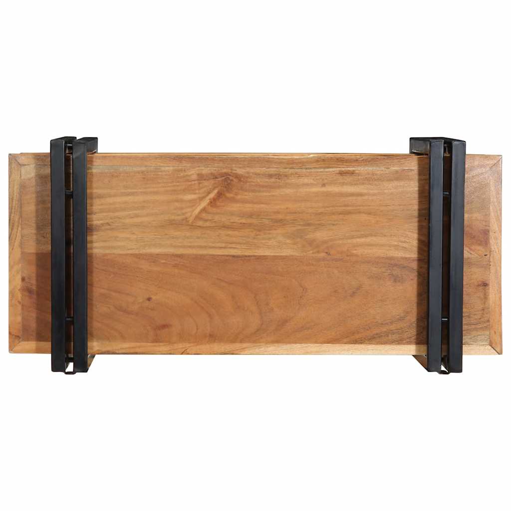 vidaXL Wall Shelf 70x33x35 cm Solid Wood Acacia