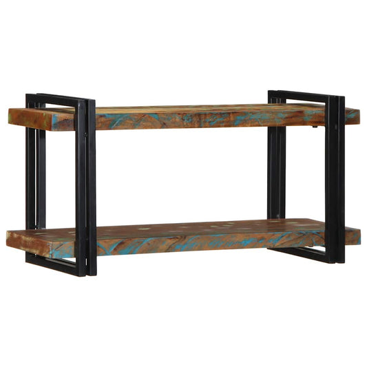 vidaXL Wall Shelf Multicolour Solid Wood Reclaimed