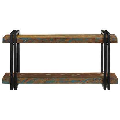 vidaXL Wall Shelf Multicolour Solid Wood Reclaimed