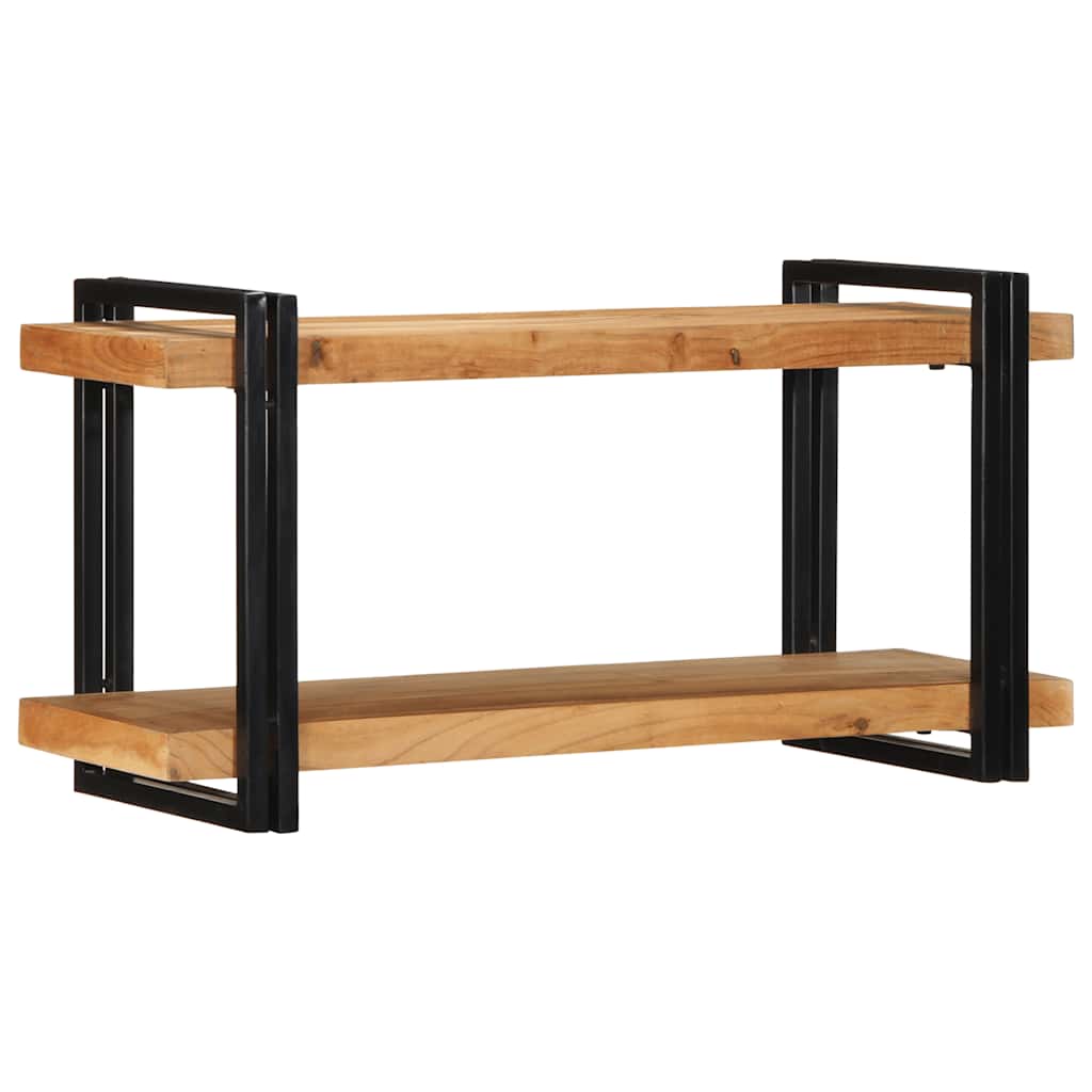 vidaXL Wall Shelf 90x33x45 cm Solid Wood Acacia