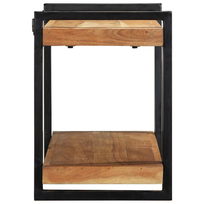 vidaXL Wall Shelf 90x33x45 cm Solid Wood Acacia