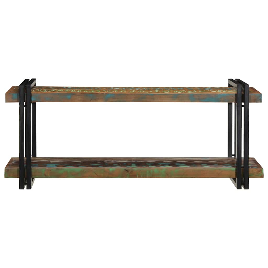 vidaXL Wall Shelf Multicolour Solid Wood Reclaimed