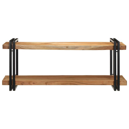 vidaXL Wall Shelf 110x33x45 cm Solid Wood Acacia