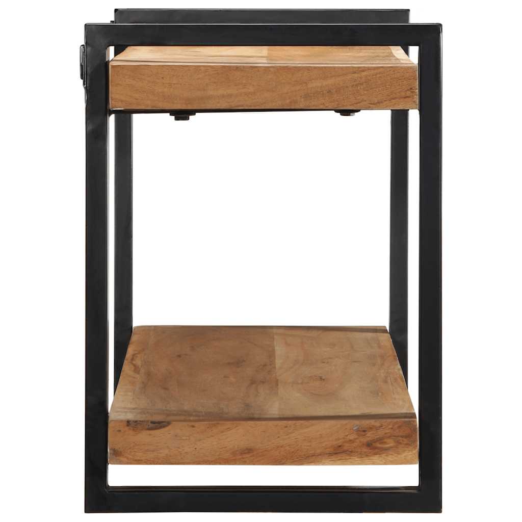 vidaXL Wall Shelf 110x33x45 cm Solid Wood Acacia
