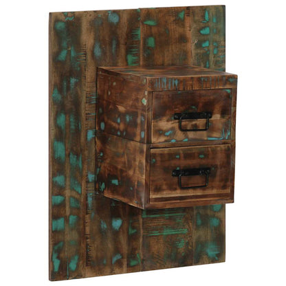 vidaXL Bedside Cabinet Multicolour 60x32x80 cm Solid Wood Reclaimed