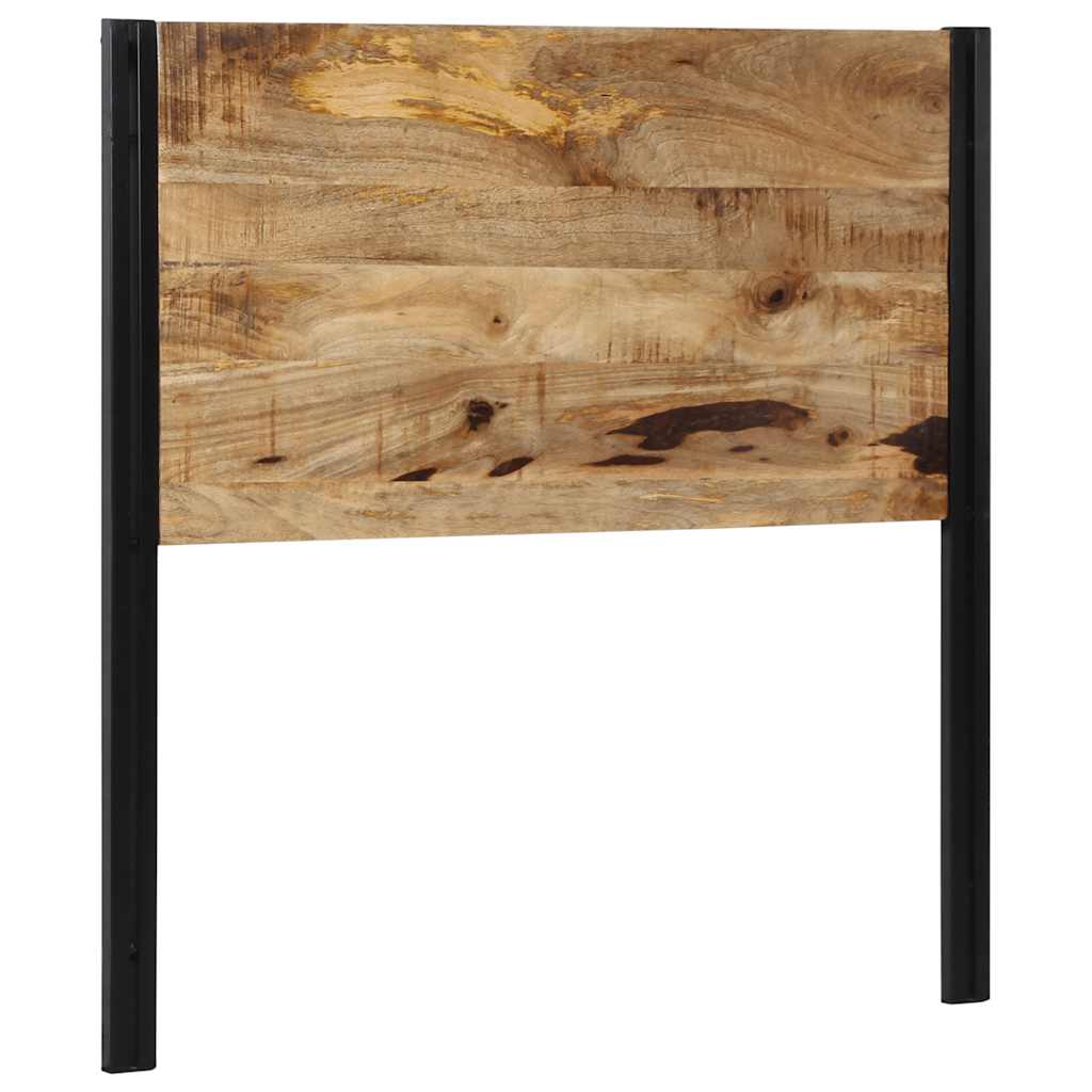 vidaXL Headboard 100 cm Solid Wood Mango and Iron