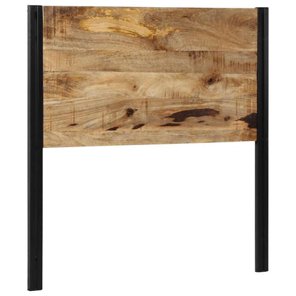vidaXL Headboard 100 cm Solid Wood Mango and Iron
