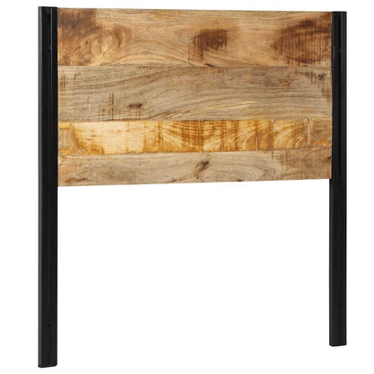 vidaXL Headboard 100 cm Solid Wood Mango and Iron
