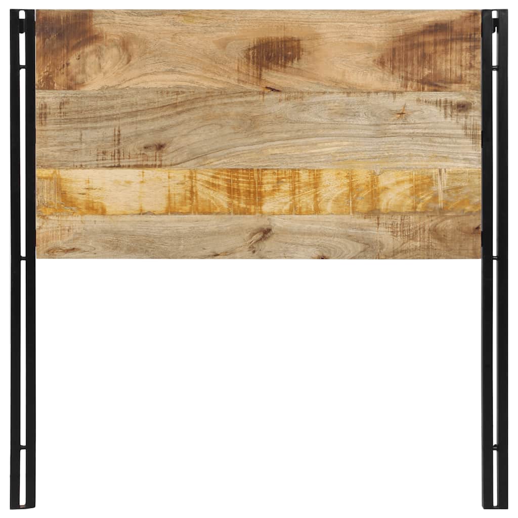 vidaXL Headboard 100 cm Solid Wood Mango and Iron