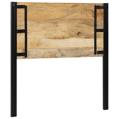 vidaXL Headboard 100 cm Solid Wood Mango and Iron