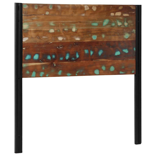 vidaXL Headboard 100 cm Solid Wood Reclaimed and Iron
