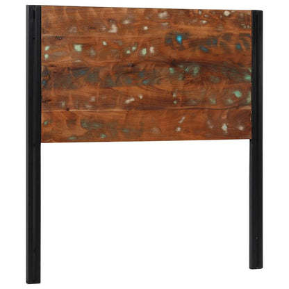 vidaXL Headboard 100 cm Solid Wood Reclaimed and Iron