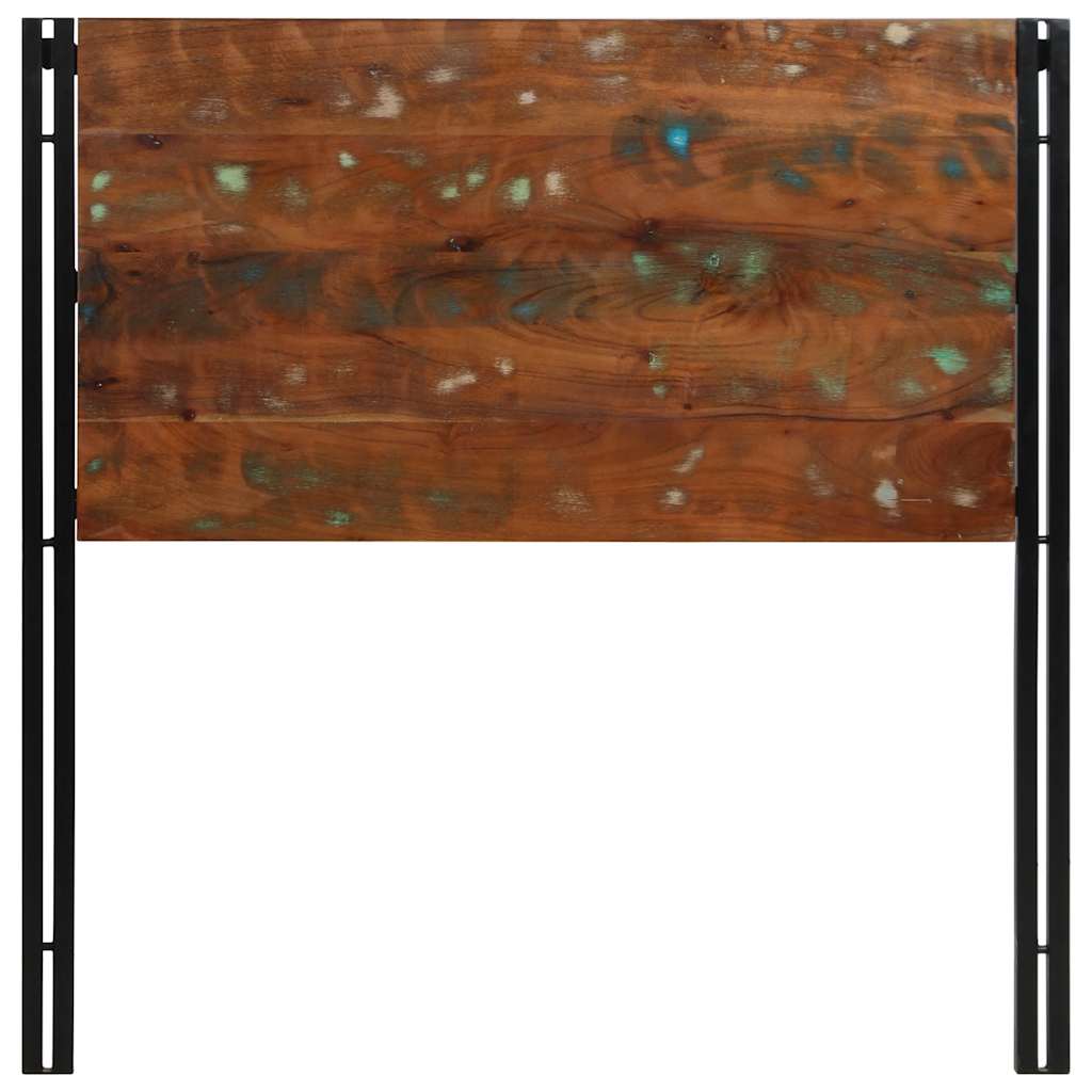 vidaXL Headboard 100 cm Solid Wood Reclaimed and Iron