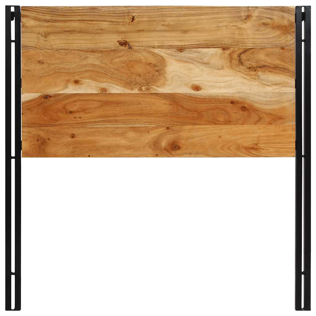 vidaXL Headboard 100 cm Solid Wood Acacia and Iron