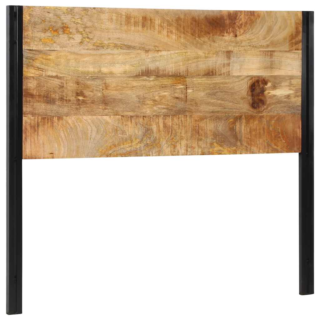 vidaXL Headboard 120 cm Solid Wood Mango and Iron
