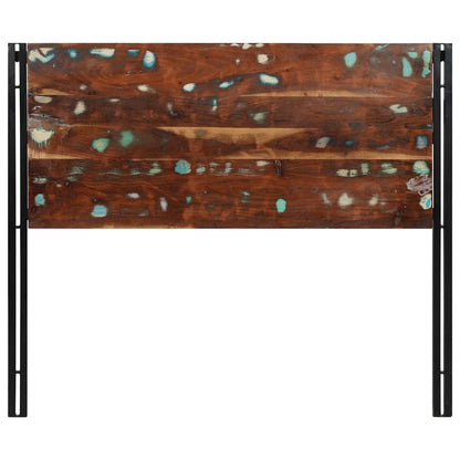 vidaXL Headboard 120 cm Solid Wood Reclaimed and Iron