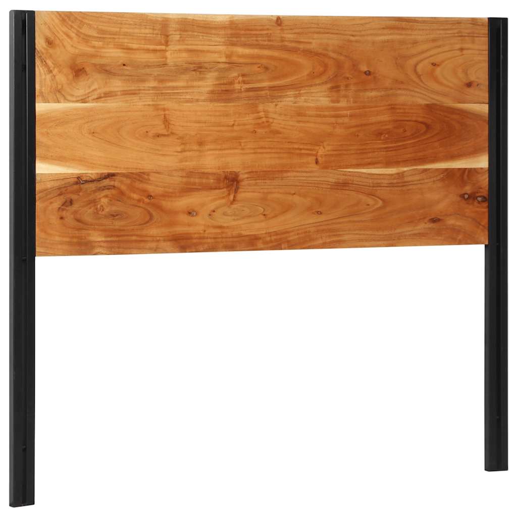 vidaXL Headboard 120 cm Solid Wood Acacia and Iron