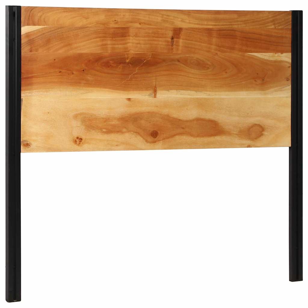 vidaXL Headboard 120 cm Solid Wood Acacia and Iron