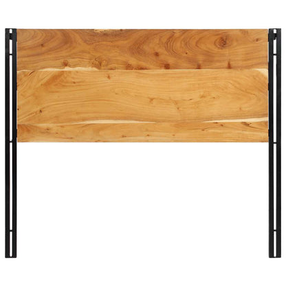 vidaXL Headboard 120 cm Solid Wood Acacia and Iron