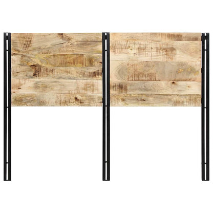 vidaXL Headboard 140 cm Solid Wood Mango and Iron