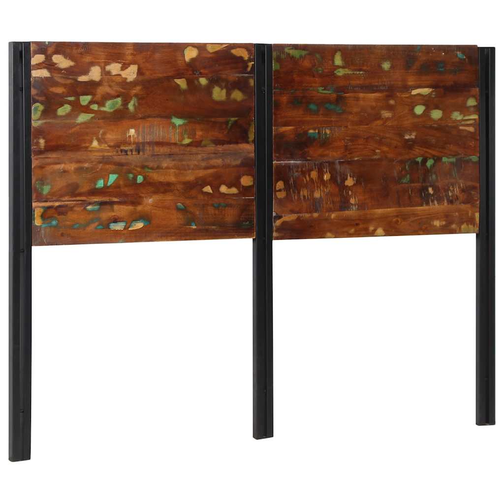 vidaXL Headboard 140 cm Solid Wood Reclaimed and Iron