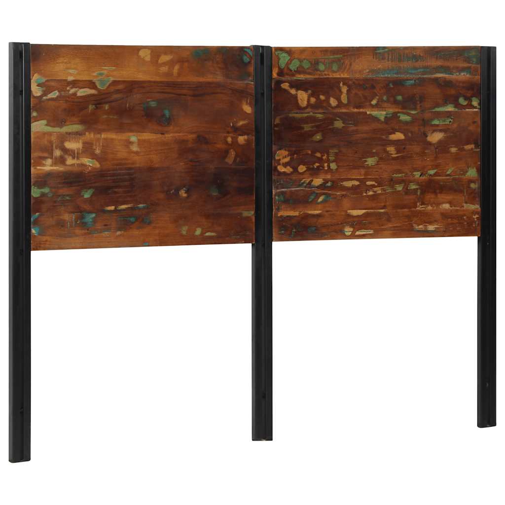 vidaXL Headboard 140 cm Solid Wood Reclaimed and Iron